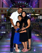 Vinod with his family.